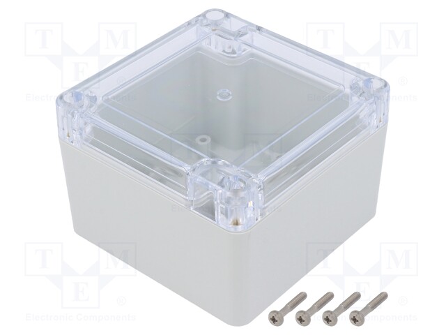 Enclosure: multipurpose; X: 90mm; Y: 90mm; Z: 60mm; ZP; polycarbonate