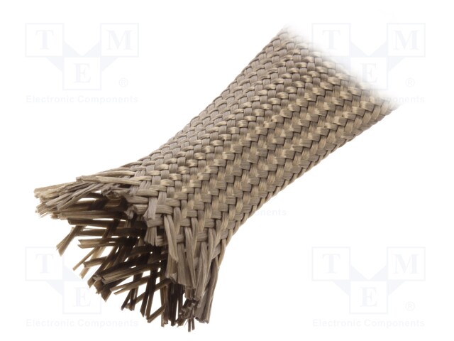 Insulating tube; Mat: basalt fibre; khaki; -260÷560°C; Øint: 8mm