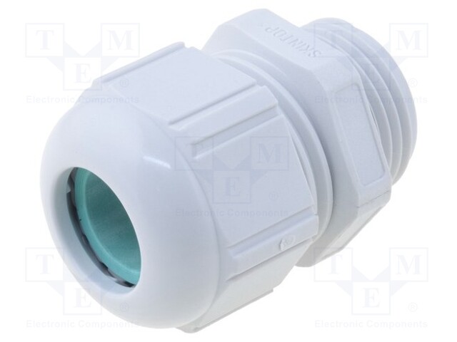 Cable gland; M20; IP68; Mat: polyamide; grey; UL94V-0; halogen free