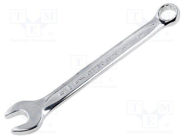 Key; combination spanner; 8mm; Overall len: 110mm; tool steel