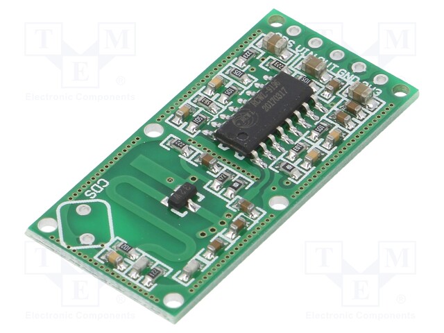 Sensor: motion; microwave; 4÷28VDC; Board dim: 37x1.7mm; 30mW