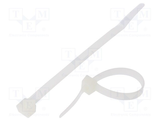 Cable tie; L: 150mm; W: 7.6mm; polyamide; 533N; natural; Ømax: 35mm