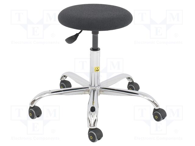 Stool; ESD; Seat dim: Ø370mm; 430÷560mm; EN 61340-5-1; 6.21kg