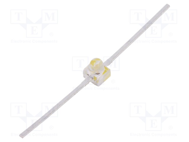 LED; SMD; 2pin THT; amber; 500mcd; 2.21x2.08x2.44mm; 15°; 2÷2.6V