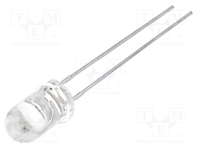 IR transmitter; 5mm; 940nm; transparent; 20mW; 30°; THT