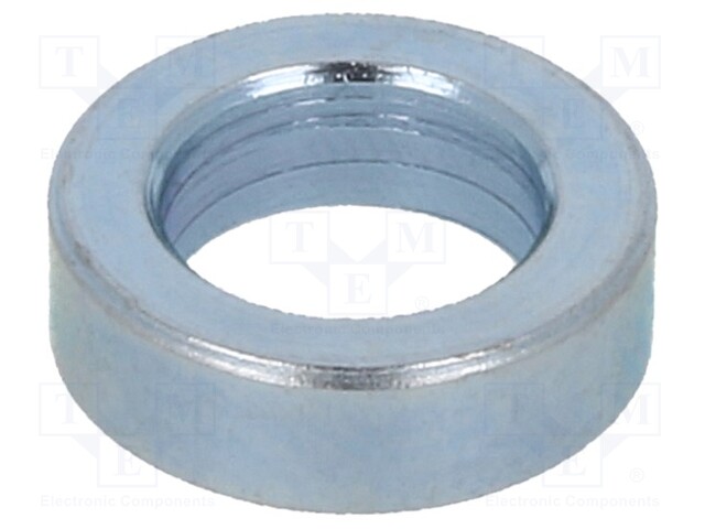 Spacer sleeve; 6.2mm; cylindrical; steel; zinc; Out.diam: 3mm