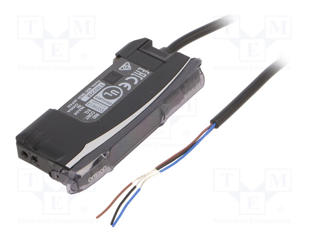 Sensor: optical fiber amplifier; PNP; Connection: lead 2m; 100mA