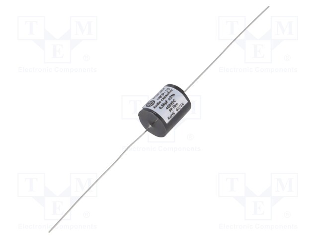 Capacitor: polypropylene; 0.56uF; 400VDC; ±2%; Ø14.2x18mm; 0.001