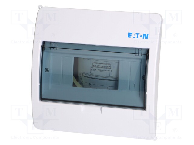 Enclosure: for modular components; IP40; white; No.of mod: 8; 400V