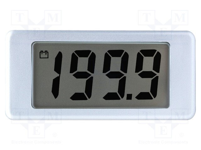 Voltmeter; digital,mounting; 0÷200mV; on panel; Display: LCD 0,5"