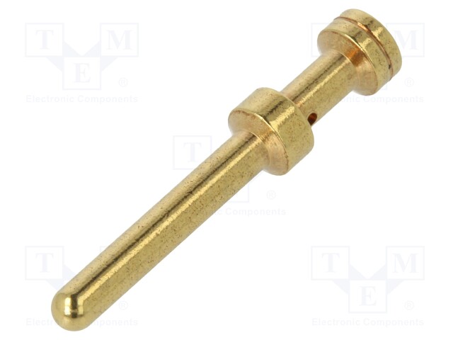 Contact; male; 0.75mm2; 18AWG; gold-plated; crimped; bulk; 16A