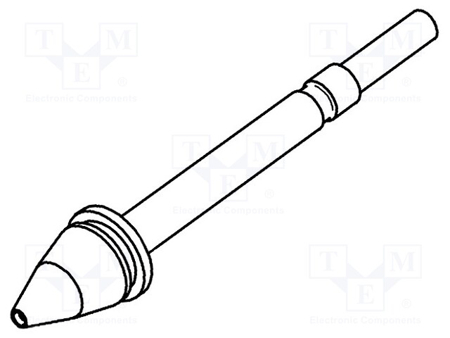 Nozzle: desoldering; 0.8x2.1mm