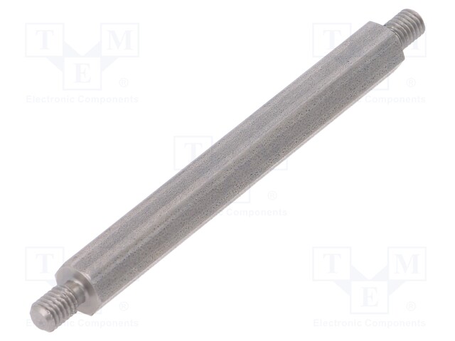 Screwed spacer sleeve; 70mm; Ext.thread: M5; hexagonal