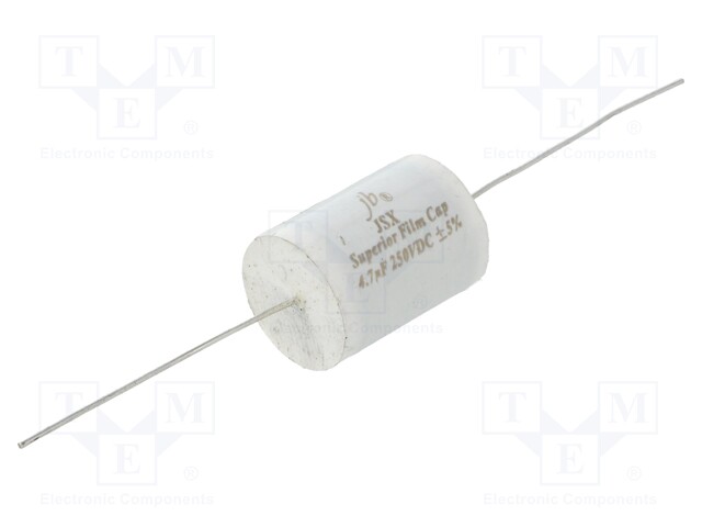 Capacitor: polypropylene; 4.7uF; 250VDC; ±5%; Ø20.5x31.5mm; 0.001