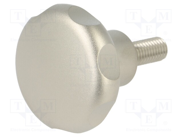 Knob; Ø: 40mm; Ext.thread: M8; 20mm; stainless steel