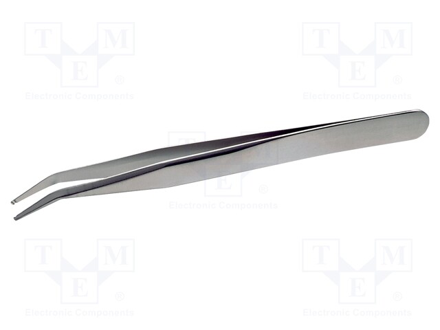 Tweezers; 120mm; Blades: curved; SMD