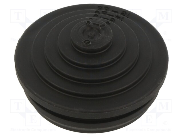 Grommet; elastomer thermoplastic TPE; black; Øcable: 0÷22mm; IP54
