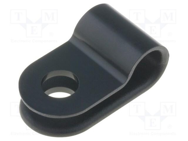 Fixing clamp; Cable P-clips; ØBundle : 5mm; W: 10mm; polyamide