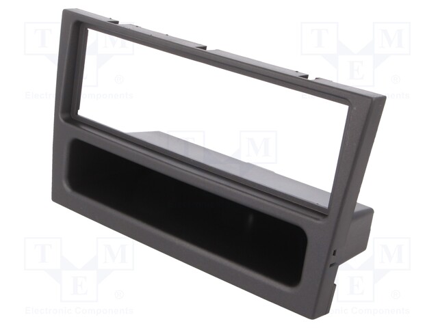 Radio mounting frame; Opel,Vauxhall; 1 DIN; metallic anthracite