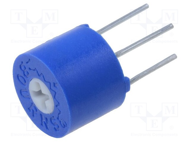 Potentiometer: mounting; horizontal,multiturn; 10kΩ; 0.5W; THT