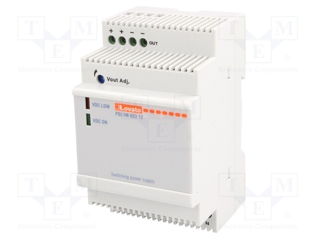 Power supply: switched-mode; 33W; 12VDC; 2.75A; 90÷264VAC; 248g