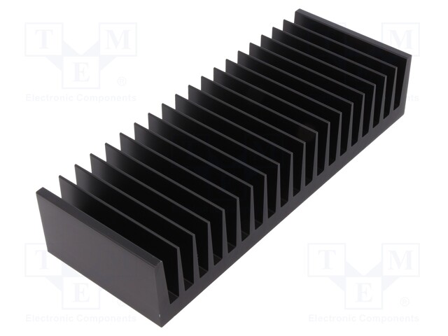 Heatsink: extruded; grilled; black; L: 75mm; W: 200mm; H: 40mm