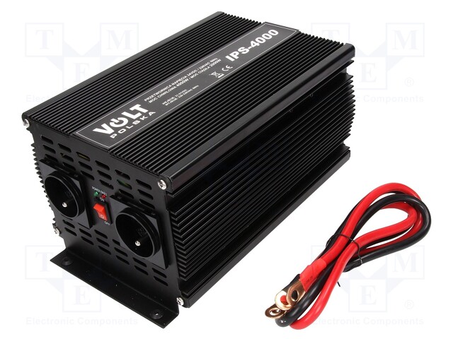 Converter: automotive dc/ac; 2000W; Uout: 230VAC; Out: mains 230V