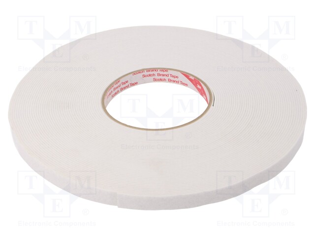 Tape: heat transfer; W: 12mm; L: 20m; D: 1.5mm; 3W/mK; acrylic