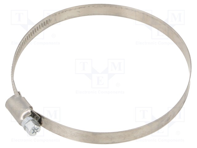 Cable tie; Ø: 80÷100mm; W: 9mm; Material: chrome steel AISI 430