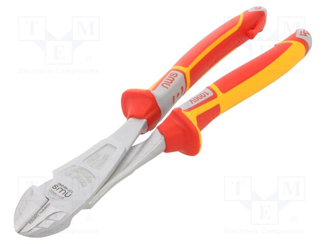 Pliers; side,cutting,insulated; 240mm; Cut: with side face