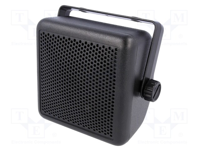 Car loudspeaker enclosure; plastic; black; 87mm