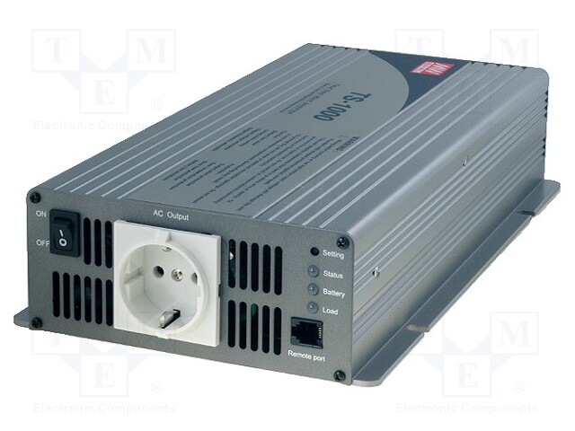 Converter: dc/ac; 1000W; Uout: 230VAC; 10.5÷15VDC; 345x184x70mm