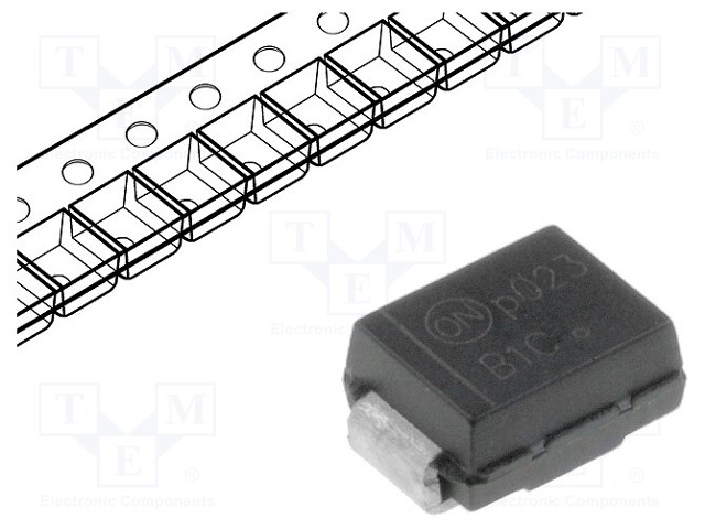 Diode: Schottky rectifying; SMD; 100V; 1A; Ufmax: 0.75V; SMB