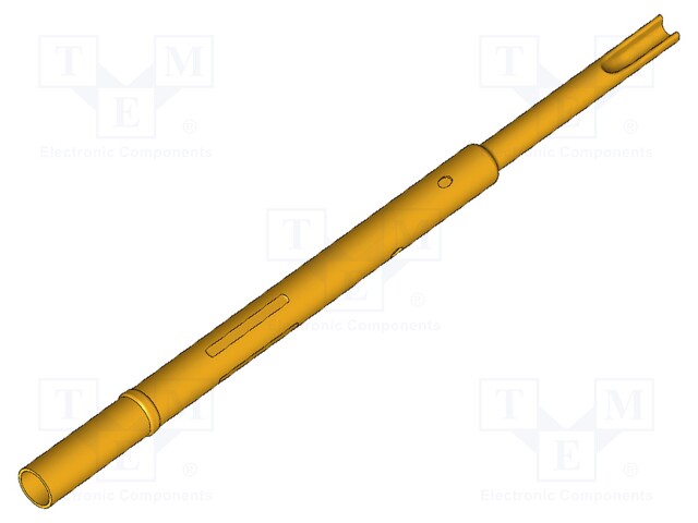 Test probe socket; Contact plating: gold-plated; soldered; 32mm