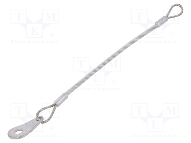 Retaining cable; Plating: PVC; Mat: stainless steel; 150mm