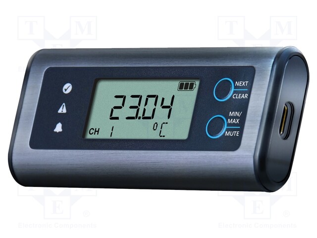 Logger: pressure, temperature and humidity; -18÷55°C; 0÷100%RH