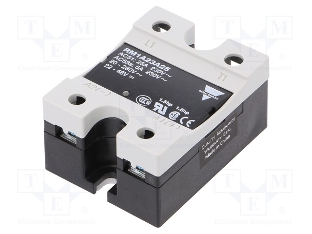 Relay: solid state; Ucntrl: 20÷280VAC; 25A; 24÷265VAC; -20÷70°C