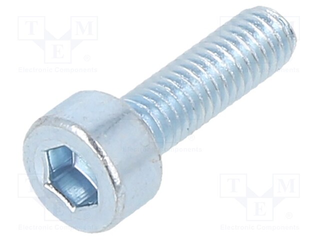 Screw; M3x10; DIN: 912; Head: cheese head; imbus; steel; zinc