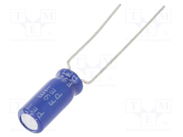 Capacitor: electrolytic; THT; 2.2uF; 100VDC; Ø5x11mm; ±20%; 2000h