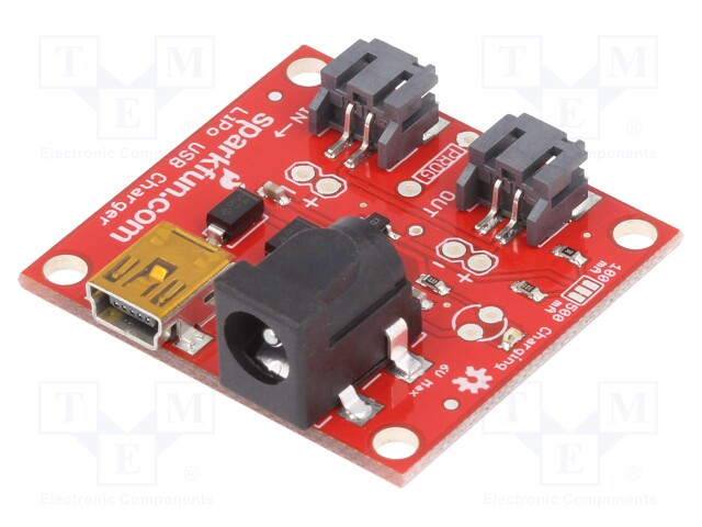 Module: Li-Po/Li-Ion charger; 5VDC; 0.5A; USB B micro,supply