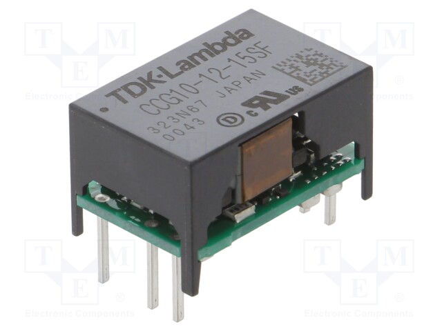 Converter: DC/DC; 10W; Uin: 4.5÷18V; Uout: 15VDC; Iout: 700mA; 4g