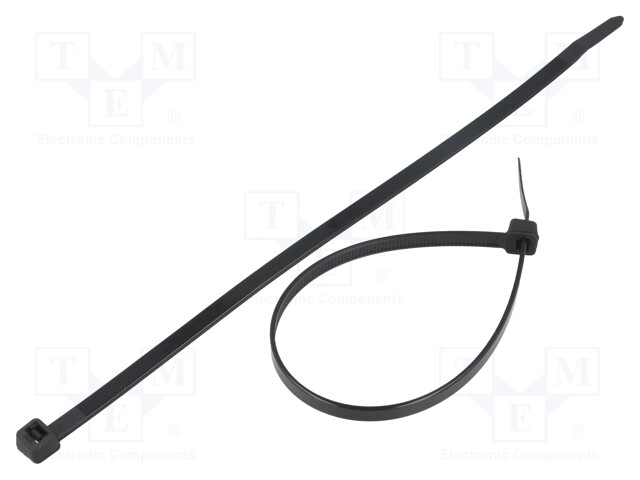 Cable tie; L: 215mm; W: 4.8mm; polyamide; 222N; black; Ømax: 58mm