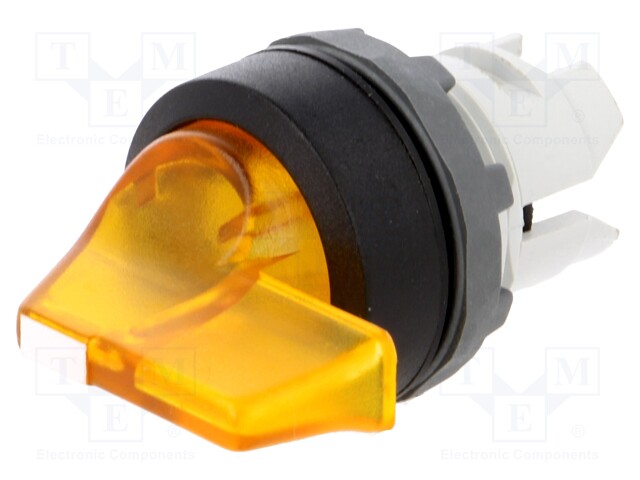 Switch: rotary; Stabl.pos: 2; 22mm; yellow; Illumin: MLB-1; IP66