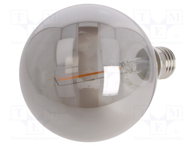 LED lamp; smoky; E27; 230VAC; 100lm; 2.3W; 1800K; CRImin: 80