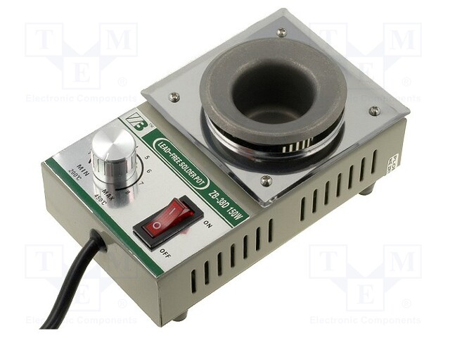 Device: soldering pot; 150W; 200÷450°C; 38mm; 230VAC; Plug: EU