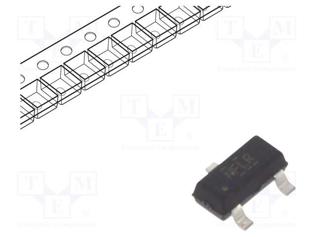 Diode: Transil array; Ubr: 7V; unidirectional; SOT23; Channels: 2