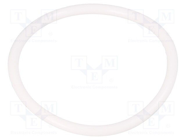 O-ring gasket; silicone; Thk: 3mm; Øint: 43mm; white; -60÷160°C