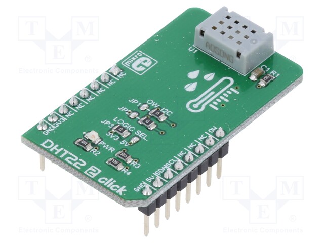 Click board; humidity/temperature sensor; 1-wire,I2C; CM2322