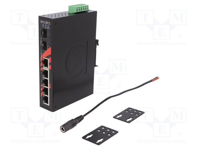 Industrial module: switch Ethernet; unmanaged; 12÷48VDC; RJ45; 6W