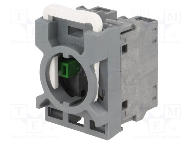 Contact block; 22mm; front fixing; Contacts: NC + NO